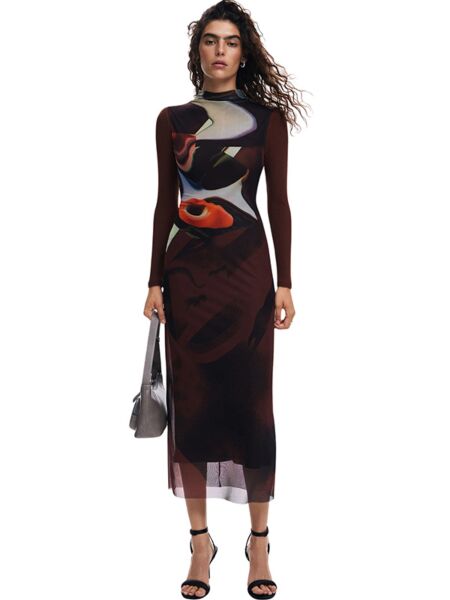Desigual - Fustan bordeaux 3në1