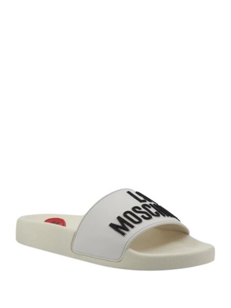 Love Moschino - Bijele ženske papuče