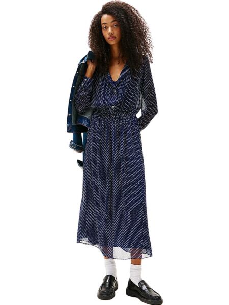 Tommy Hilfiger - Plisirana maxi haljina